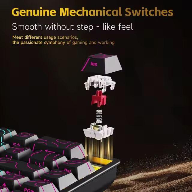 Teclado Magnético Ajazz Nk68 V2 - Kit Periféricos - Magazine Luiza